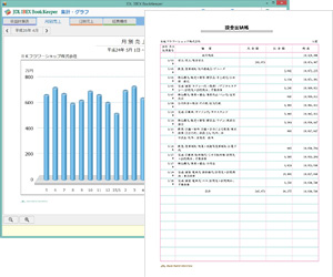 帳表やグラフの表示・印刷